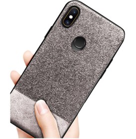 Resim Microcase Xiaomi Mi A2 - Mi 6x Fabrik Serisi Kumaş Ve Deri Desen Kılıf - Gri 