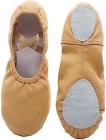Resim LALAFINA 1 Çift kahverengi daireler kadın düz ayakkabı bale terliği bale pointe ayakkabı pompalar Bale ayakkabıları cep ayakkabı dans ayakkabıları yoga Düz ayakkabılar dans kostümü çocuk 