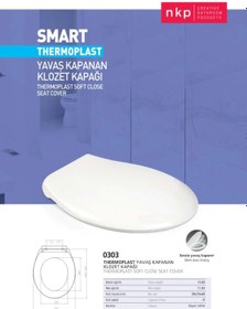 Resim Nkp Smart Thermoplast Yavaş Kapanan Klozet Kapağı - Nkp0303 