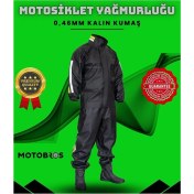 Resim Motobros Motosiklet Cepli Reflektörlü Motorcu Yağmurluğu 