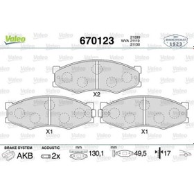 Resim Valeo 670123 On Fren Balatasi 4106003r85 4106003r86 4106004c85 