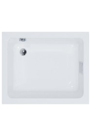 Resim Waterway Coast Mini Dikdörtgen Küvet 90x70 H:43 Gövde Metal Ayak Dört Yön Panel 