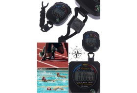 Resim Munico Su Geçirmez Dijital LCD Kronometre Chronograph Sayacı Profesyonel Alarm Spor El Tipi Zamanlayıcı Pro 