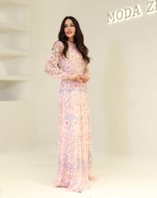 Resim Couture Rengin Tesettür Abiye - Pudra / 36 