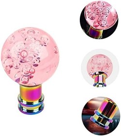 Resim ULTECHNOVO Araba Için Manuel Vites Topuzu Akrilik Kristal Kabarcık Evrensel Uyumluluk M8/m10 Araba Aksesuarı 