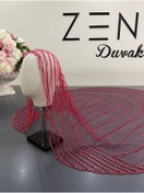 Resim ZEN DUVAK Bordo Nakışlı Duvak 