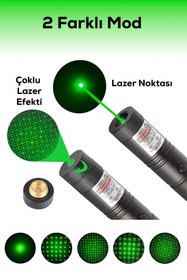 Resim farissu Turbo X Yeşil Şarjlı Lazer | 6800 mAh Pil | Uzun Menzilli & Çoklu Işık Efektli 