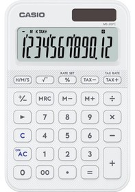Resim Casio Ms-20yc-we-w-dp Hesap Makinesi Desktop Gri - Siyah 