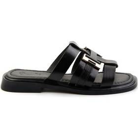 Resim Siyah Leather Kadın Terlik K04826053903 Siyah 