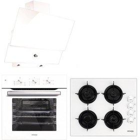 Resim Kumtel By Zenon Beyaz Cam Kristal Ankastre Set 