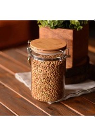 Resim Bambum Mada Kilitli Cam Saklama Kabı 550ml 10cm B0792 