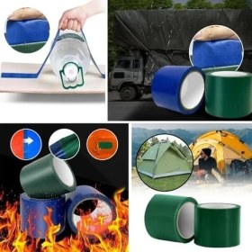 Resim Storemax 5cm x 5mt Yapışkanlı Çadır Tente Hortum Tamir Bandı, Kamp Aksesuarları, Çadır Onarımı 