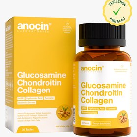 Resim Glukozamin, MSM, Kondroitin Sülfat, Kolajen, Zerdeçal Özü, Akgünlük Ekstraktlı Tablet 1500 Mg 