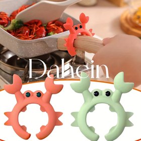Resim 1 adet Dahein Silikon Kaşık Tutucu Pot Klipsi Tutucu 