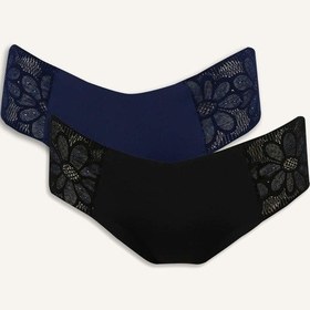 Resim Defacto Dantel Detaylı Micro 2li Hipster Külot Fall İn Love F2122ax25aunv247 Lacivert 