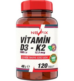 Resim Vitamin D3-K2 120 Tablet 