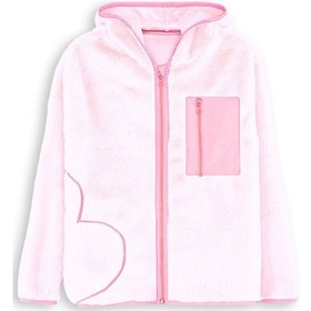 Resim Denokids Kalp Cepli Kız Çocuk Pembe Peluş Mont Renkli 