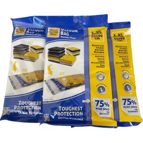 Resim Magic Saver Bag Magic Saver Bag 1002 Vakumlu Poşet Xl 55X90 cm -21 (3 LÜ PAKET) 