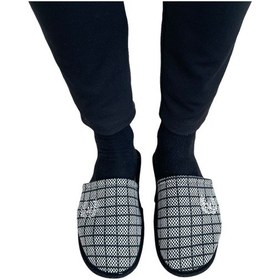 Resim Siyah Kışlık Erkek Ev Terliği-siyah 