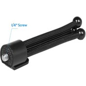 Resim Springsun Masaüstü Metal Tripod: 0.6kg Yük Taşıma, 1/4" Vida Bağlantısı, Çiftleşebilir Ayaklar - Siyah 