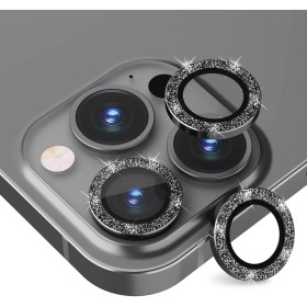 Resim Binano Apple iPhone 11 Pro Max Diamond Kamera Koruyucu Siyah 