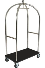 Resim Arı Metal 7454 Valiz Taşıma Arabası Krom 