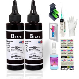 Resim FORPRİNT Hp 901 Siyah Kartuş Uyumlu Dolum Seti 2x100ml Officejet J4500 