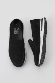 Resim Bueno Shoes Siyah Süet Erkek Loafer 01my13401 