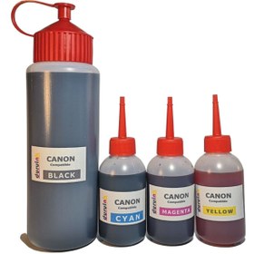 Resim Duruink Canon Mp210 Mp220 Mp470 Kartuş Dolum Seti (pg 37 Cl 38) 500ml Siyah+3x100ml Renkli Mürekkep 