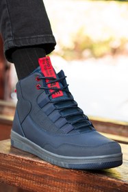 Resim Salvano Zeya 2pr Lacivert Erkek High Sneaker 