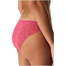 Resim Penti Fuşya Easy Lace Dantel V Model Slip Külot Carmıne 