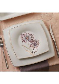 Resim Karaca Fine Pearl Revive 62 Parça 12 Kişilik Kare İnci Yemek Takımı 