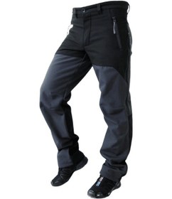 Resim Kant Softshell Rüzgar Ve Suya Dayanıklı Pantolon Siyah-gri 