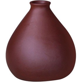 Resim Suntek Seramik Çiçek Vazo Bitkiler Tutucu Ekici Kahverengi 