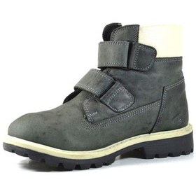 Resim Toddler T.1020 Hakiki Yağlı Deri Gri Erkek Çocuk Bot (462077698) Gri 