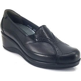 Resim Forelli 57603-g Kadın Hallux Valgus Yapılı Dolgu Taban Ayakkabı 20k 57603-G-R1534 Siyah 