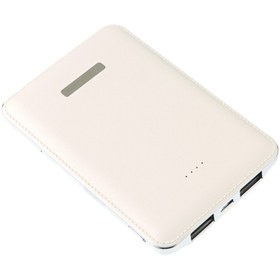 Resim Genel Markalar Powerbank Pb30 Beyaz 10200 Mah Deri Görünümlü Taşınabilir Şarj Cihazı 