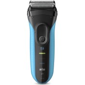 Resim Braun Series 3 ProSkin 3010s Tıraş Makinesi, Siyah/Mavi - Erkekler Için Şarj Edilebilir, Kablosuz, Elektrikli Islak Ve Kuru Tıraş Makinesi 