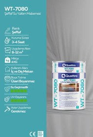 Resim Quattro Wt-7080 Şeffaf Su Yalıtım Malzemesi 800gr 