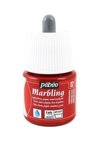 Resim Pebeo Marbling Ebru Boyası Vermilion 45 Ml Şişe 130-02 