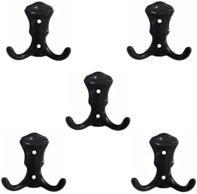 Resim EYM 5 Adet Plastik Siyah Mobilya Dolap Askı Portmanto Askısı 