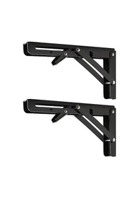 Resim Suntek Magideal 2 Adet Katlanır Raf Destekleri Metal Siyah-18-inç 