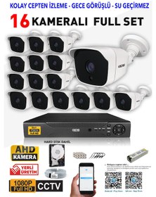 Resim Ids - 16 Kameralı 1080P Fullhd 5Mp Sony Lensli Kamera Seti - 2025 