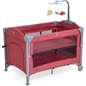 Resim Baby2go 2254 Culla Anne Yanı Oyun Parkı Park Yatak 70 x 110 Cm Kırmızı 