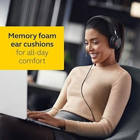 Resim Jabra Evolve2 40 SE Kablolu Stereo Gürültü Önleyici Kulaklık - 3-Mic Çağrı Teknolojisi ve USB-A Kablosu Özellikleri - Zoom ve Google Meet gibi Tüm Önde Gelen Birleşik İletişim Platformlarıyla Çalışır 