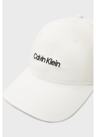Resim Calvin Klein Bayan Şapka Lv04f5003g Yaf Beyaz Beyaz 