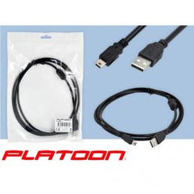 Resim Platoon Pl-5031 2.0 Usb To Mini 5 Pin Kablo 1 Metre 