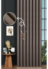 Resim Petek Fon Perde V-1013 Koyu Vizon Koyu Vizon 