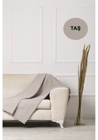 Resim Velerde Home Şönil Çift Taraflı Çekyat Koltuk Örtüsü Şalı 