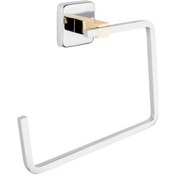 Resim Monavit Ivory Altın Gold Pirinç Banyo Yuvarlak Havluluk A10307 Altın 